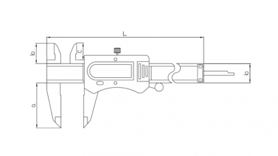 купить ASIMETO 307-58-3 Штангенциркуль цифровой 0,01 мм, 0-200 мм, ABS