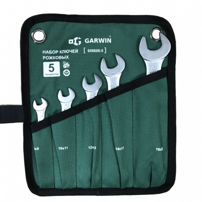 купить GARWIN 606600-5 Набор ключей рожковых 5 предметов 8х9-19х22 мм