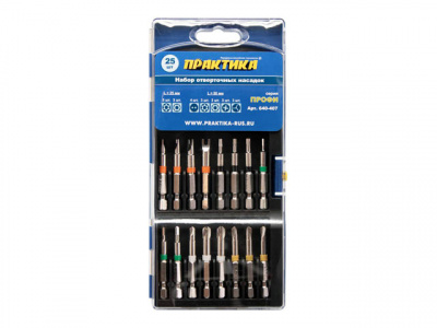 купить ПРАКТИКА 640-407 Набор бит "Профи" 25 шт, ПРО кассета