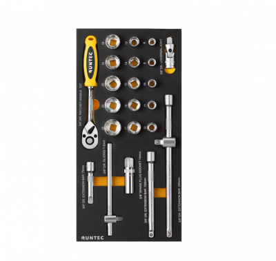 купить RUNTEC RT-HT273STD-6G Тележка инструментальная 6 полочная Standart серая с комплектом инструмента, 273 предмета