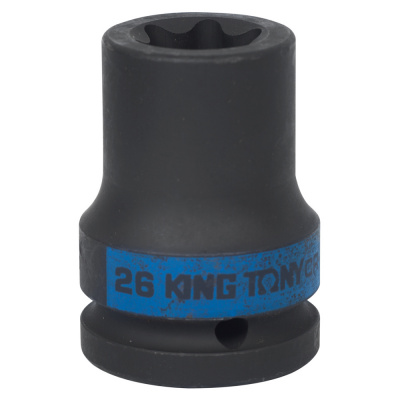 купить KING TONY Головка торцевая ударная TORX Е-стандарт 3/4", E26, L = 56 мм