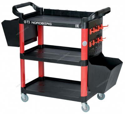 купить NORВBERG T3 Тележка с пластиковыми полками