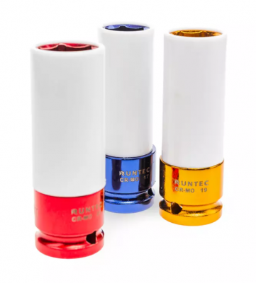 купить RUNTEC RT-IS1E51F Набор ударных головок с аксессуарами 1/2", 8-32 мм, CrMo в ложементе EVA, 51 предмет