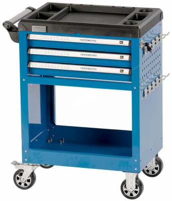 купить NORDBERG T4N Тележка инструментальная профессиональная 3 полоки+открытый отсек