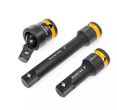 купить Набор ударных головок с аксессуарами RUNTEC 1/2", 8-32 мм, CrMo в ложементе EVA, 51 предмет