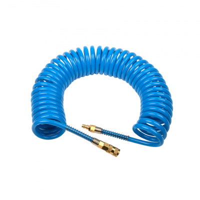 купить GARWIN PRO 808750-0812-10 Шланг полиуретан (PU) 12*8, витой, 10 м, синий, БРС в комплекте