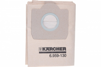 купить KARCHER 6.959-130.0 Фильтр-мешки бумажн. 5 шт.