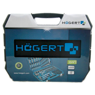 купить HOEGERT HT1R444 Набор инструментов 1/4", 3/8",1/2", 222 шт.