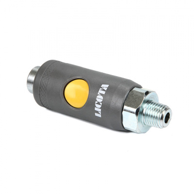 купить LICOTA SR20PM Пневматический разъем, быстросъемный, двухкомпонентный, с предохранителем 1/4" внешняя резьба