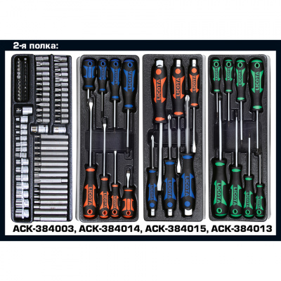 купить LICOTA AWX-2603RTSK08 Телега инструментальная 387пр., 7 полок, пласт. стол., красная