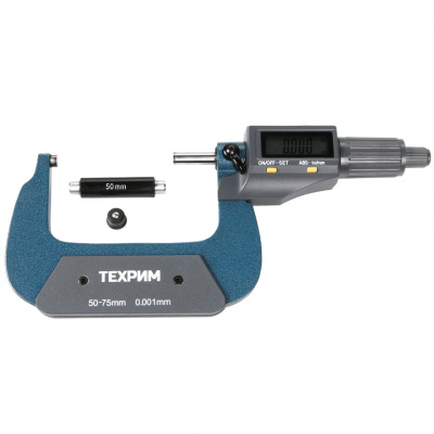 купить ТЕХРИМ T050013 Микрометр МКЦ-75, 75 мм - 0,001, ГОСТ 6507-90