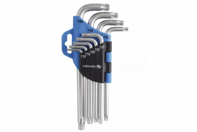 купить HOEGERT Набор Г-образных ключей TORX, Т10-Т50, 9 шт.