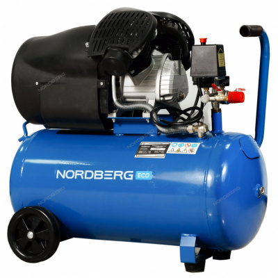 купить NORDBERG NCE50/410V Компрессор поршневой V-образный 220В, ресив. 50л, 410л/мин ECO