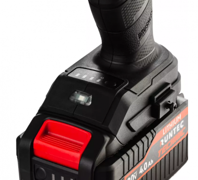 купить RUNTEC RT-IW800T Гайковерт ударный аккумуляторный RUNTEC TECHNIC 1/2", 20В, 2*4Ач, 800Нм