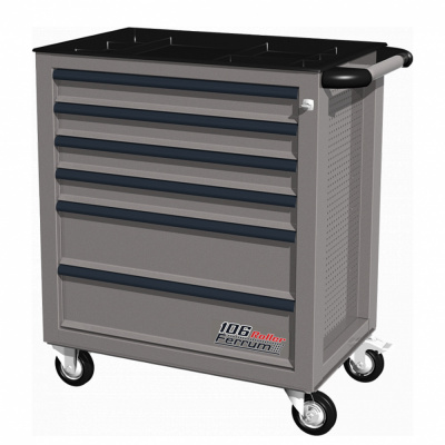 купить FERRUM 02.106R-9007 Тележка инструментальная, 6 ящиков