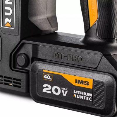 купить RUNTEC RT-EH850 Перфоратор аккумуляторный RUNTEC PRO 2.9Дж, 20В, 2*4Ач, 850Вт