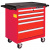 купить LICOTA AWX-2602RTSEK01 Телега инструментальная 256пр., 5 полок, пласт. стол., красная