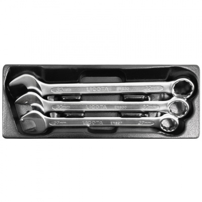 купить LICOTA ACK-384110 Набор ключей комбинированных 27, 30, 32 мм, 3 пр., в ложементе