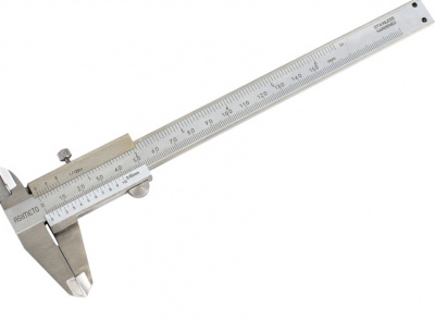 купить  341-06-2-П Штангенциркуль нониусный 0,05 мм, 0-150 мм / 0-6" глубиномер d1.8 мм с поверкой