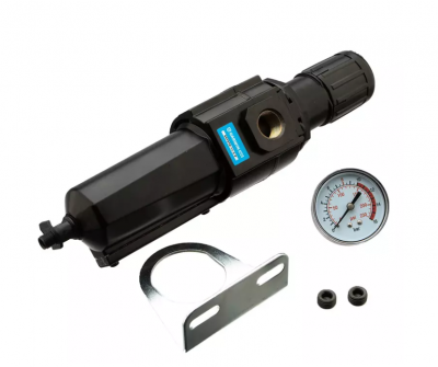 купить GARWIN INDUSTRIAL 807670-14-5-P Фильтр для воздуха с регулятором давления 1/4" (5 микрон), усиленный - макс. давление 16 бар