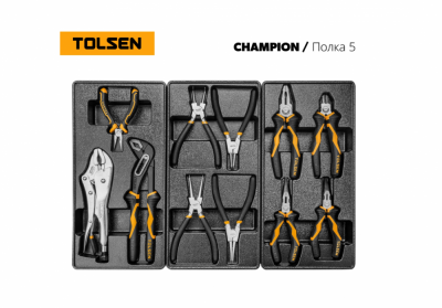 купить Набор инструментов "CHAMPION" в черной тележке, 239 предметов TOLSEN