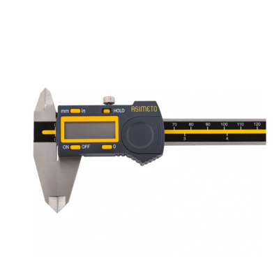 купить ASIMETO 307-06-4 Штангенциркуль цифровой 0,01 мм, 0–150 мм, с микроподачей