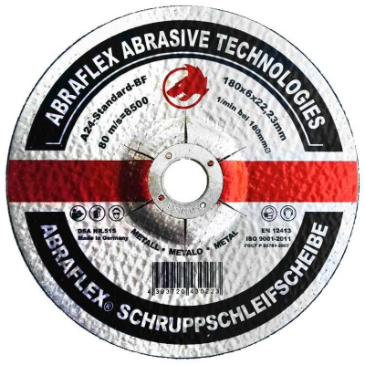 купить Круг зачистной 180x6,0x22,23 A24 S-BF27 мет/нерж