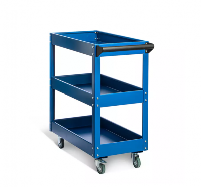 купить RUNTEC RT-3B Тележка с тремя открытыми полками, синяя