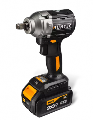 купить Гайковерт ударный аккумуляторный RUNTEC PRO 1/2", 20В, 2*4Ач, 500Нм