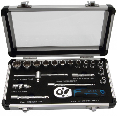 купить LICOTA ALM-3001 Набор головок 1/4" 19пр spline