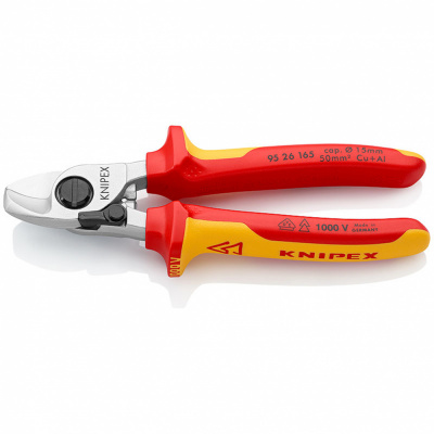 купить Knipex KN-9526165 Ножницы для резки кабелей с раскрывающей пружиной 165 мм 1000 v