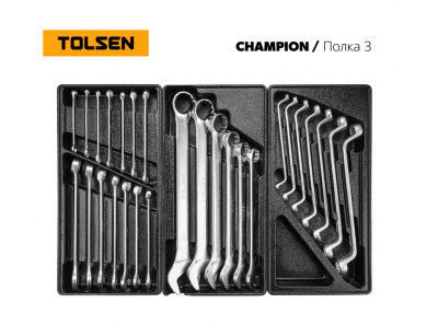 купить TOLSEN TT85416-239 Набор инструментов "CHAMPION" для тележки, 18 ложементов, 239 предметов