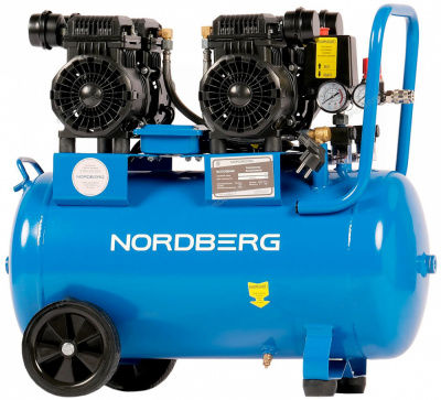 купить NORDBERG NCEO50/440 Компрессор безмасляный 220В, ресив. 50л, 440л/мин