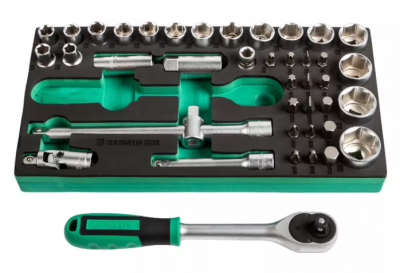 купить GARWIN PRO 646062 Набор торцевых головок 1/2" 41 пр. в ложементе EVA