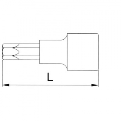 купить LICOTA H4T030A Головка торцевая с вставкой torx 1/2" T30 L=100 мм