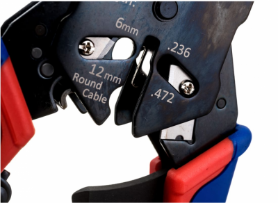 купить Пресс-клещи для штекеров RJ, 3 гнезда, RJ 10 (4-pin), RJ 11/12 (6-pin), RJ 45 (8-pin), 200 мм