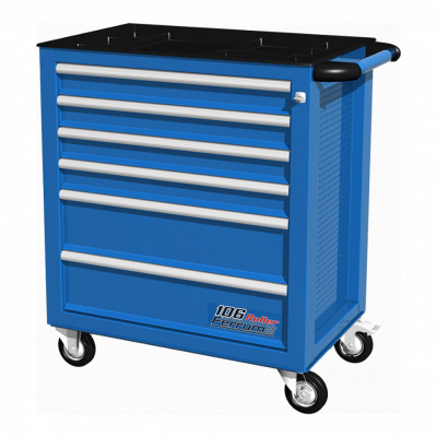 купить FERRUM 02.106R-5015 Тележка инструментальная, 6 ящиков, Синяя