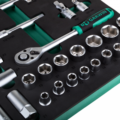 купить GARWIN 646065 Набор торцевых головок 1/2" 31 пр. в ложементе EVA
