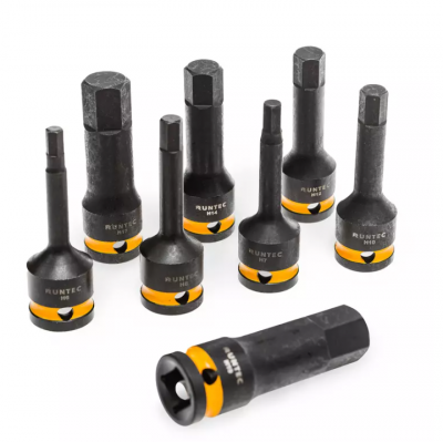 купить RUNTEC RT-IS1E51F Набор ударных головок с аксессуарами 1/2", 8-32 мм, CrMo в ложементе EVA, 51 предмет