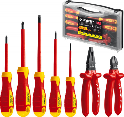 купить ЗУБР 2214-H7_z01 Набор диэлектрического губцевого инструмента, Профессионал 7 предм.
