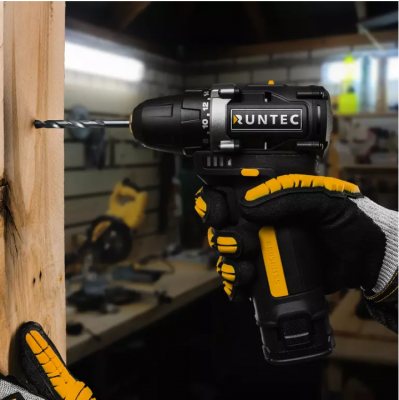 купить RUNTEC RT-ID122 Дрель-шуруповерт аккумуляторная RUNTEC PRO 10 мм,16В, 2*2Ач, 45Нм