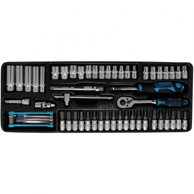 купить LICOTA ACK-384002 Набор торцевых головок 1/4" 51 пр. в ложементе