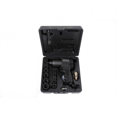 купить LICOTA PAW-04006RK2 Гайковерт пневматический ударный 1/2" 563 Нм (57 кГм) с головками 9-27 мм и аксессуарами, в кейсе