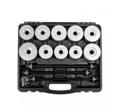 купить SpecX A20158 Набор оправок для выпрессовки и запрессовки сайлентблоков универсальный, 27 предметов