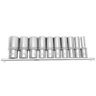 купить LICOTA TBS-23002 Набор глубоких торцевых головок 1/4" 12 гр. 3/16"-9/16" 10пр. на линейке