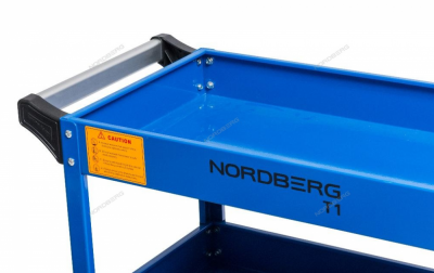 купить NORDBERG T1(B) Тележка инструментальная, 3 полки, синяя