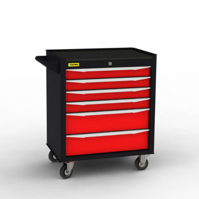 купить ТЕХРИМ TCHR-6-R Тележка инструментальная 6 полочная красная
