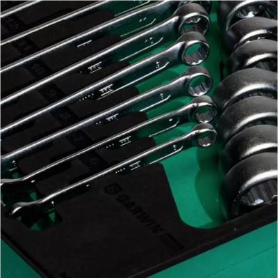 купить GARWIN PRO 646073 Набор ключей комбинированных 18 пр. 6-24 мм в ложементе EVA