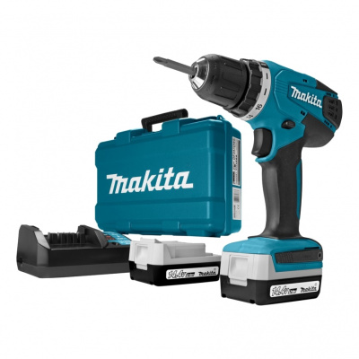 купить  DF347DWE MAKITA DF347DWE Дрель аккумуляторная MAKITA DF347DWE (14,4 В, БЗП.10мм, 2ск, 30нм, 2акк.Li-ion.1.5А