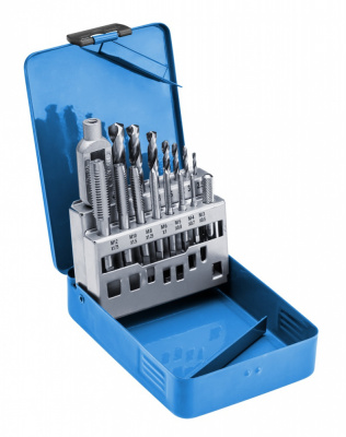 купить  HT3B581 HOEGERT Набор метчиков и сверл, 15 шт.